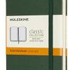 Moleskine Classic Notebook, Taccuino A Righe, Copertina Rigida E Chiusura Ad Elastico, Formato Pocket 9 X 14 Cm, Colore Verde Mirto, 192 Pagine