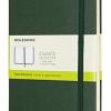 Moleskine Classic Notebook, Taccuino Con Pagine Bianche, Copertina Rigida E Chiusura Ad Elastico, Formato Large 13 X 21 Cm, Colore Verde Mirto, 240 Pagine