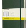 Moleskine Classic Notebook, Taccuino A Quadretti, Copertina Rigida E Chiusura Ad Elastico, Formato Large 13 X 21 Cm, Colore Verde Mirto, 240 Pagine