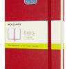 Moleskine - Classic Notebook Expanded, Taccuino Con Pagine Bianche, Copertina Rigida E Chiusura Ad Elastico, Formato Large 13 X 21 Cm, Colore Rosso Scarlatto, 400 Pagine