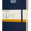 Moleskine - Classic Notebook Expanded, Taccuino A Righe, Copertina Rigida E Chiusura Ad Elastico, Formato Large 13 X 21 Cm, Colore Blu Zaffiro, 400 Pagine