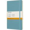 Moleskine Notebook Classic Copertina Morbida - Qaderno a Pagine Rigate , Large, Blu (Reef)