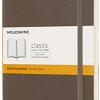 Moleskine Notebook Classic Copertina Morbida - Qaderno a Pagine Rigate , Large, Marrone (Terra)