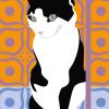 Pop Art Cat (gatto In Bianco E Nero). Agenda 2023