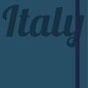 Italy. Notebook . Blue Cover. Ediz. Bilingue